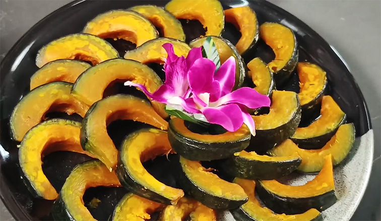 如何用上派免清洗集成灶，做一道低脂美味的风味小吃【贝贝南瓜】