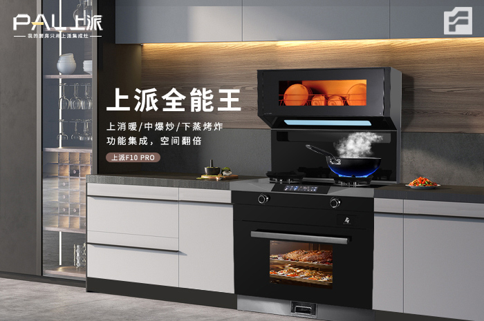 全能王 / 上派F10 Pro 上消暖，中爆炒，下蒸烤炸 功能集成 空间翻倍!